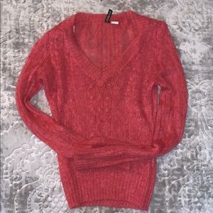 Divided Pink Sweater